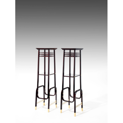 A PAIR OF FLOWER STANDS